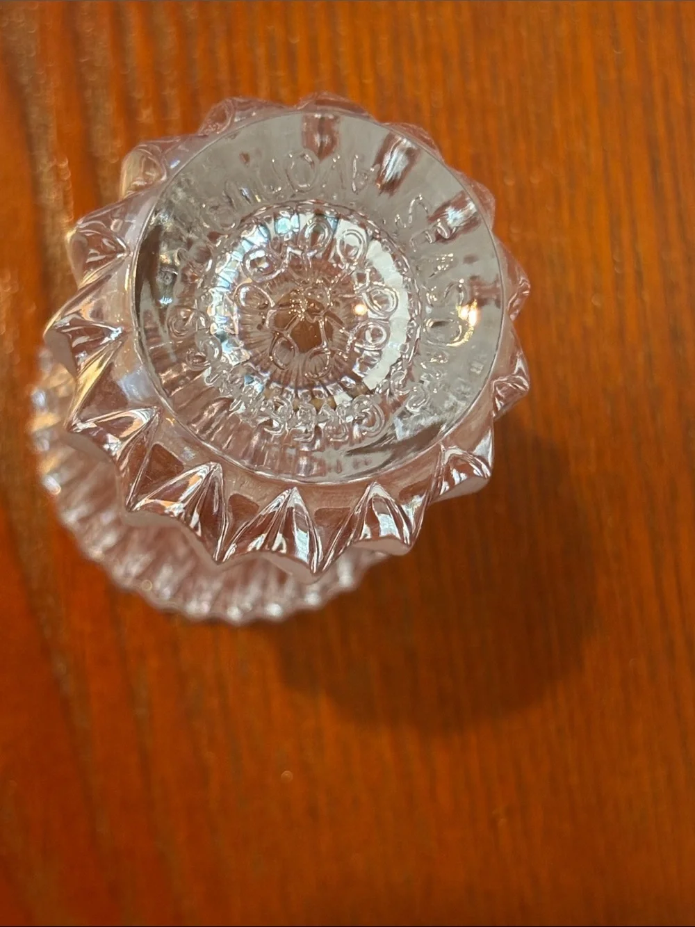 Vintage 1977 Avon Seasons Greetings Crystal Bud Vase